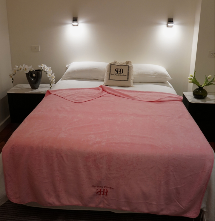 Split Peach Waterproof Blanket Pink-Premium