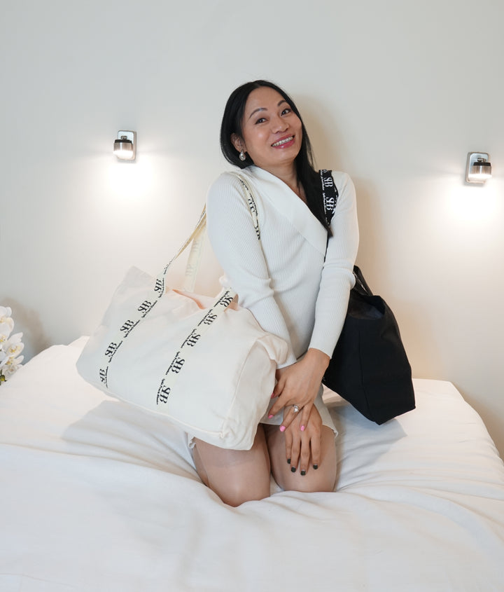 Free Split Peach™ Luxe Organic Cotton Tote Bag