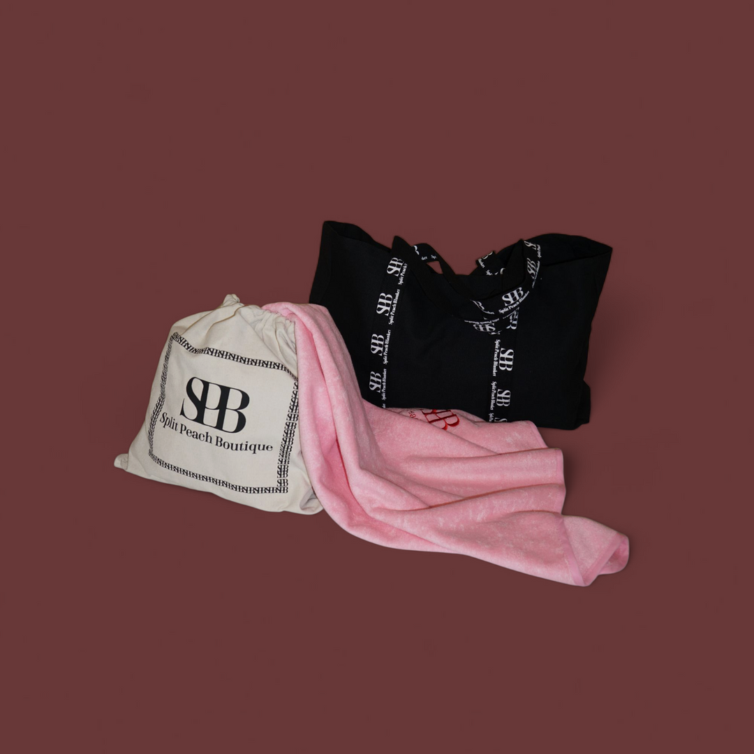 Free Split Peach™ Luxe Organic Cotton Tote Bag