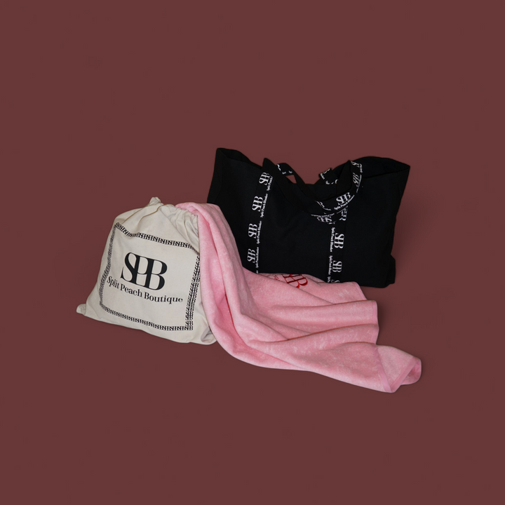 Free Split Peach™ Luxe Organic Cotton Tote Bag
