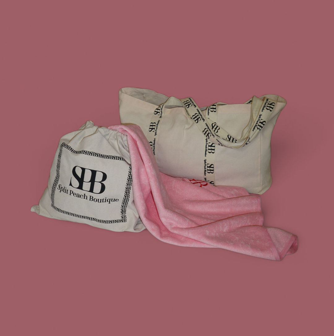 Free Split Peach™ Luxe Organic Cotton Tote Bag