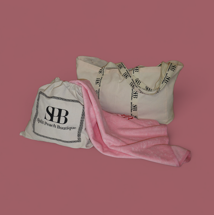 Free Split Peach™ Luxe Organic Cotton Tote Bag