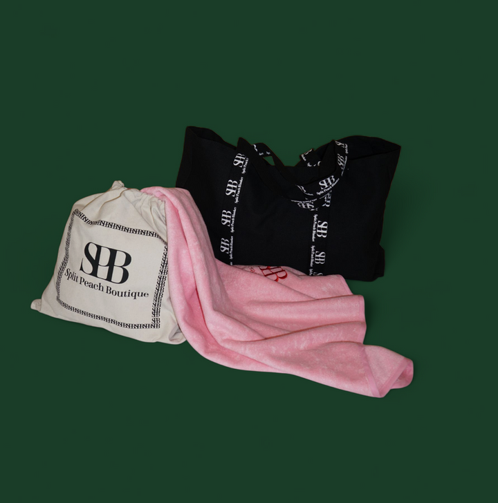 Free Split Peach™ Luxe Organic Cotton Tote Bag