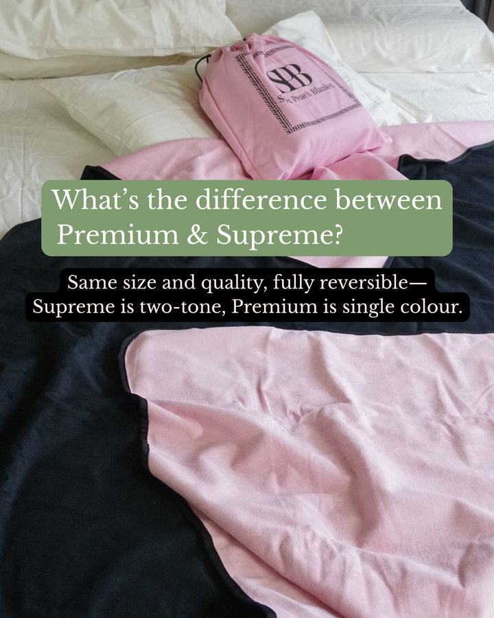 Split Peach Waterproof Blanket Red & Black-Supreme