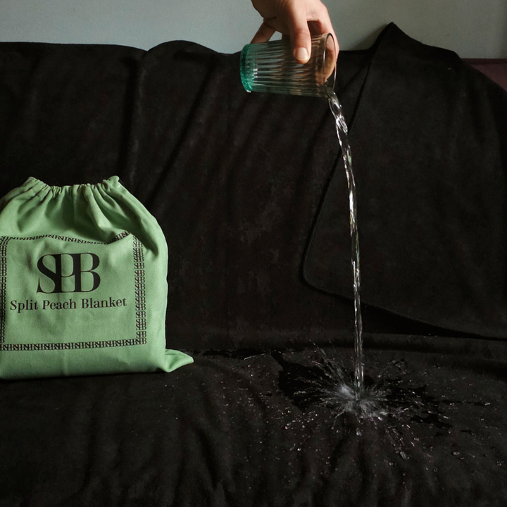 Waterproof Blanket – Eco-friendly Bamboo Charcoal Black