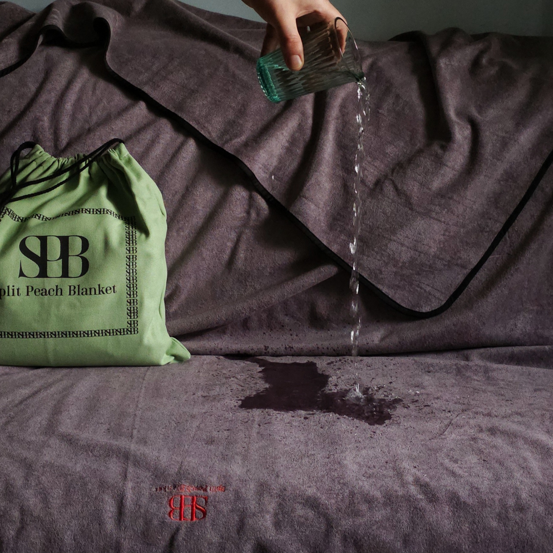 Waterproof Blanket – Eco-friendly Bamboo Grey on Grey