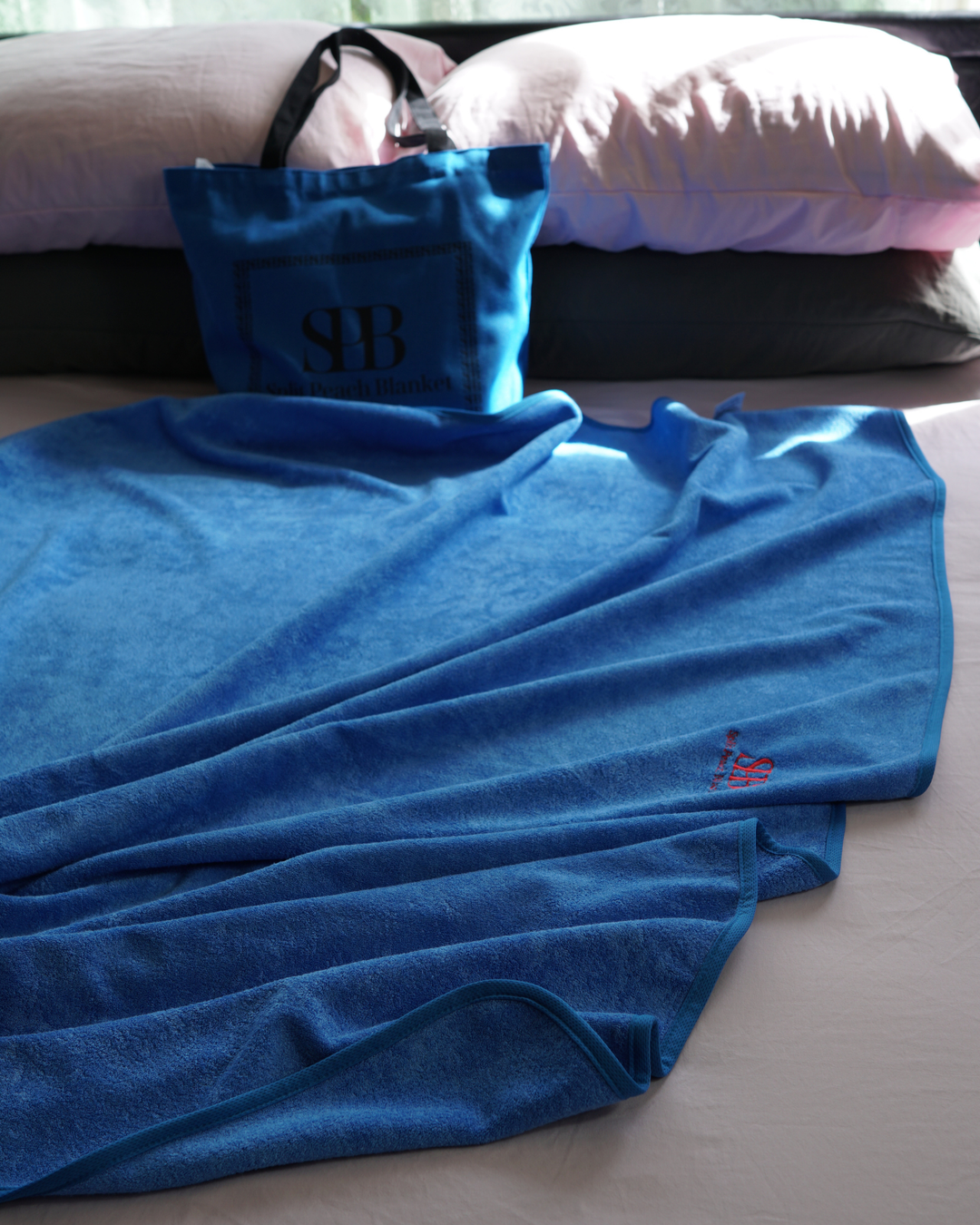 SPB Bamboo Cotton Waterproof Blanket – Capri Blue | Limited Pre-Order