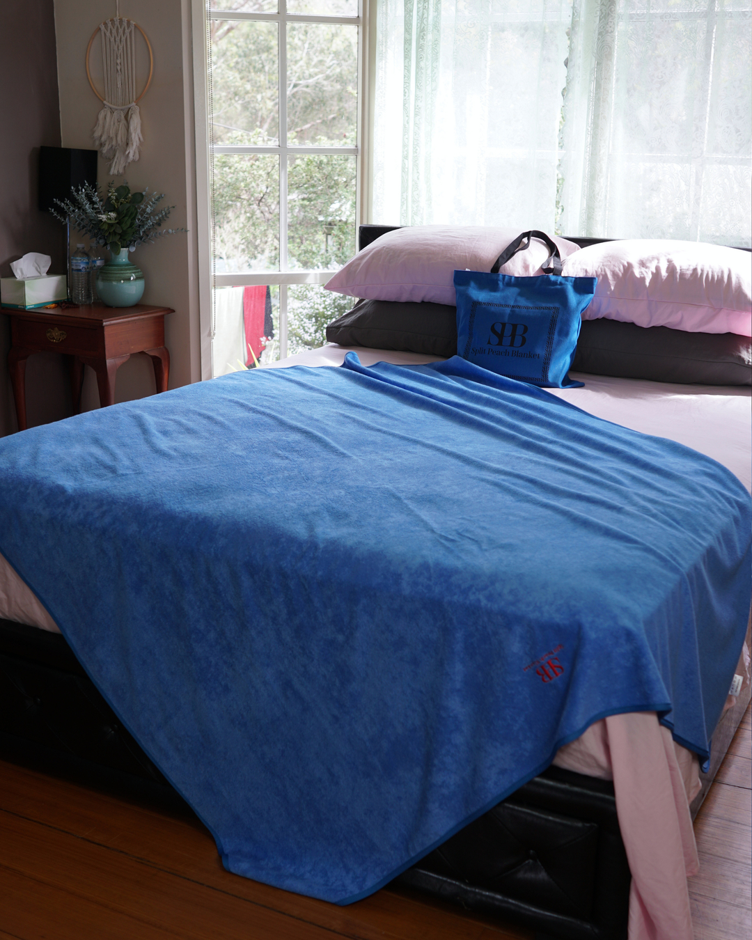 SPB Bamboo Cotton Waterproof Blanket – Capri Blue | Limited Pre-Order