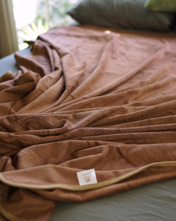 XL Waterproof Blanket Bamboo-Cotton– Luxury 2m × 2m | Coffee x Chocolate