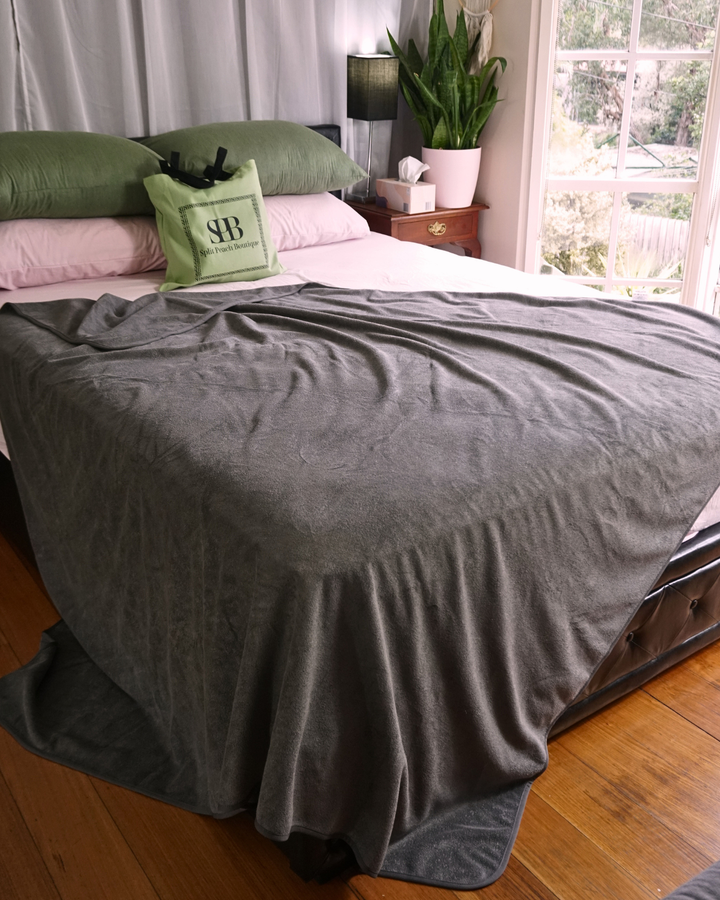 Split Peach Bamboo-Cotton Waterproof Blanket- XL Luxury 2Mx2M