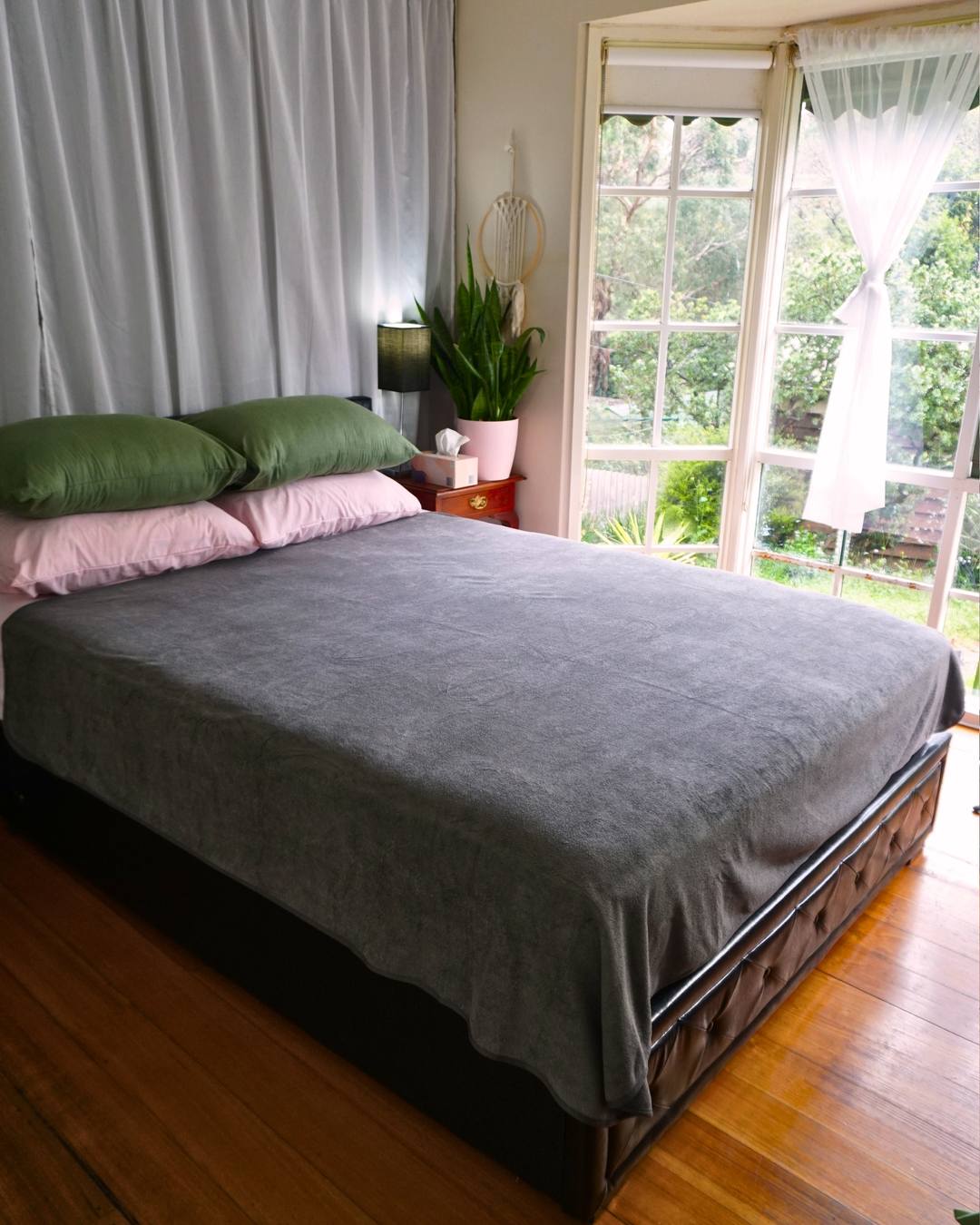 Split Peach Bamboo-Cotton Waterproof Blanket- XL Luxury 2Mx2M
