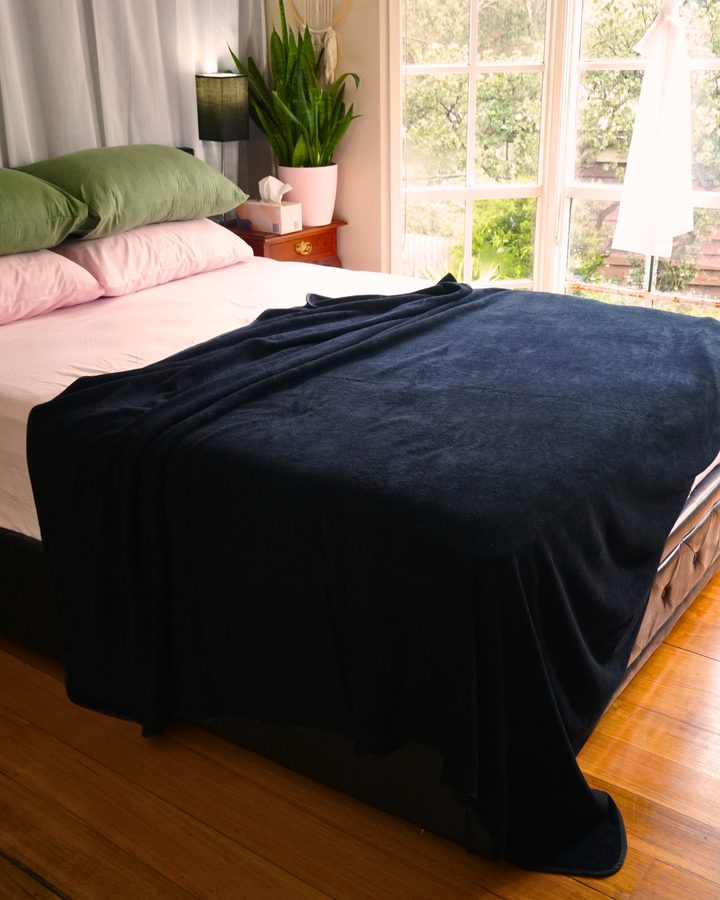 Split Peach Bamboo-Cotton Waterproof Blanket- XL Luxury 2Mx2M