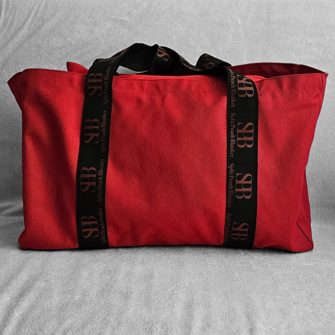 Split Peach™ Luxe Organic Cotton Tote Bag