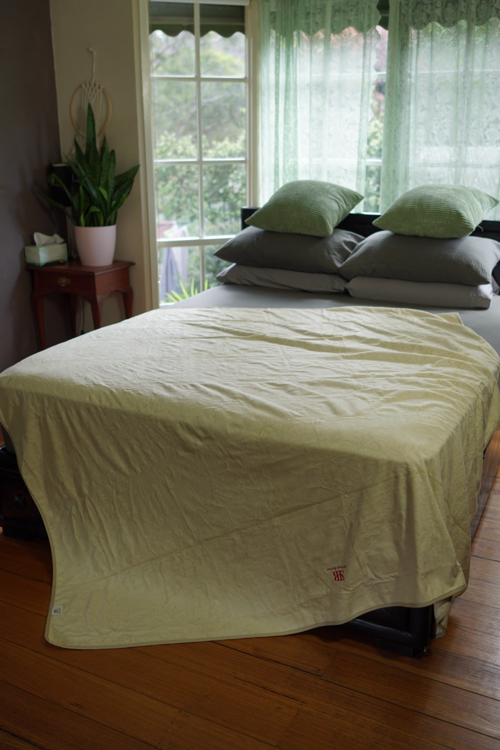 Waterproof Blanket – Bamboo & Cotton – Luxury 2 × 2 m – Sand